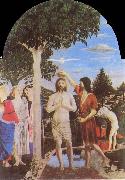 Piero della Francesca The Baptism of Christ painting